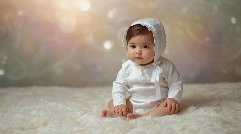 Baby Boy Christening Romper