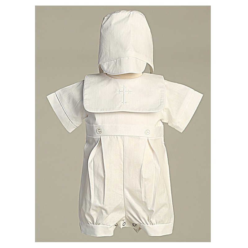 'zachary' embroidered cross romper